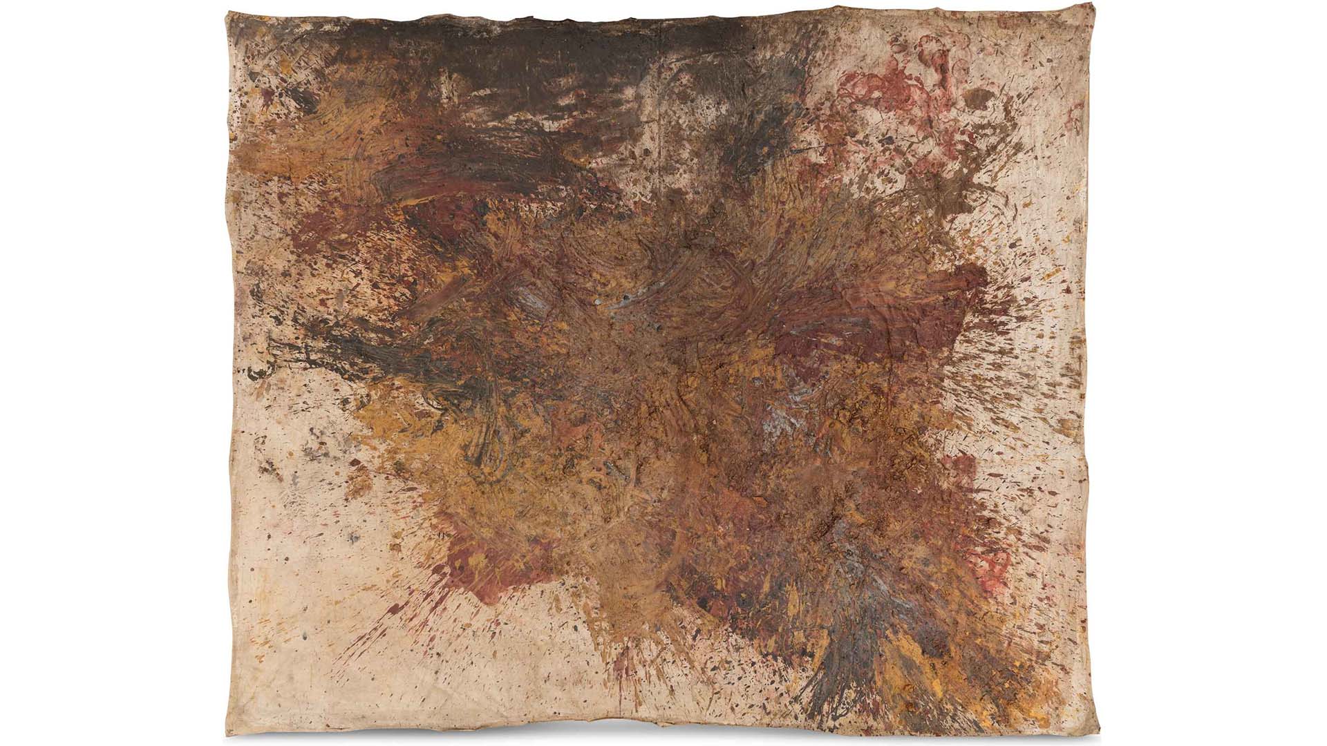 Otto Muehl, Ohne Titel, 1962, Mischtechnik auf Leinwand, 257 x 295 cm,  Foto: Manuel Carreon Lopez, © Bildrecht, Wien 2026